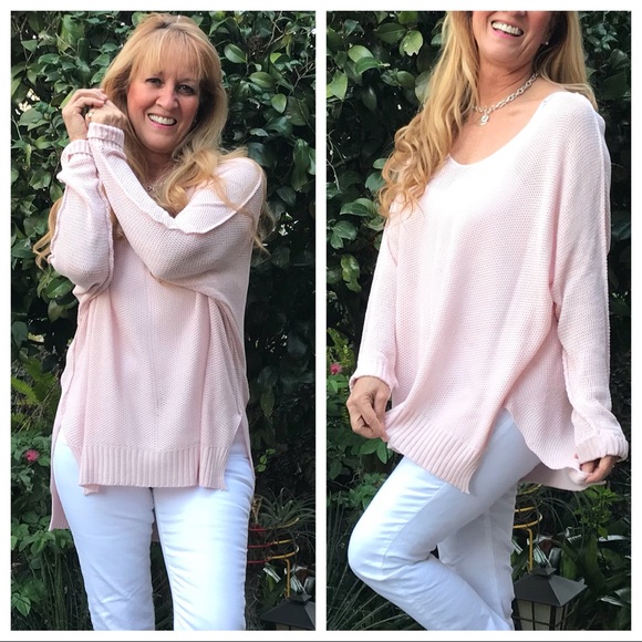 Smashing the Crazies! Blush Hi Lo Sweater - Picture 3 of 8